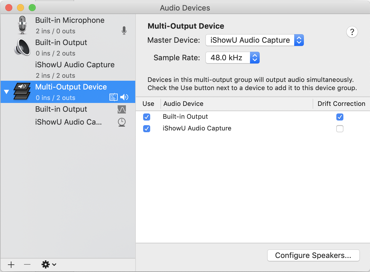 Audio MIDI Setup