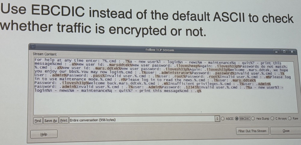 EBCDIC is not encryption